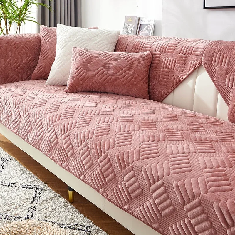 

Thicken Plush Sofa Cover Towel Universal Non-slip Sofa Mat Winter Warm Sofa Towel Couch Slipcovers for Living Room Home Decor