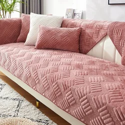 Thicken Plush Sofa Cover Towel Universal Non-slip Sofa Mat Winter Warm Sofa Towel Couch Slipcovers for Living Room Home Decor