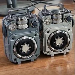 Mini Portable Bluetooth Speaker Mechanical Style Audio TF Card Insertion High Volume Music Player HIFI Stereo Wireless Subwoofer