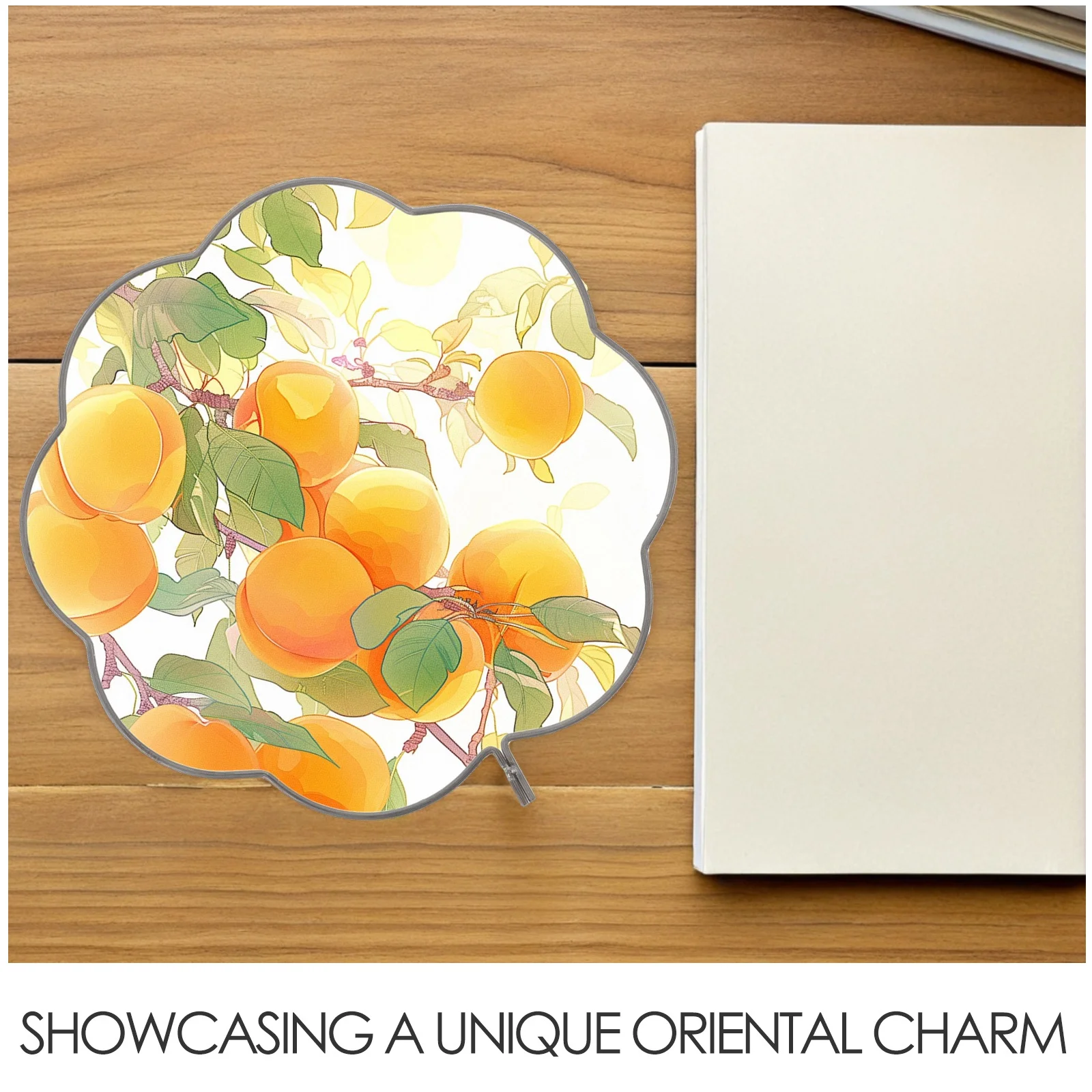 10Pcs DIY Chinese Fan Frame Lightweight Portable for Cultural Aesthetic Hand Fan Craft Projects Decorative Hand Frame