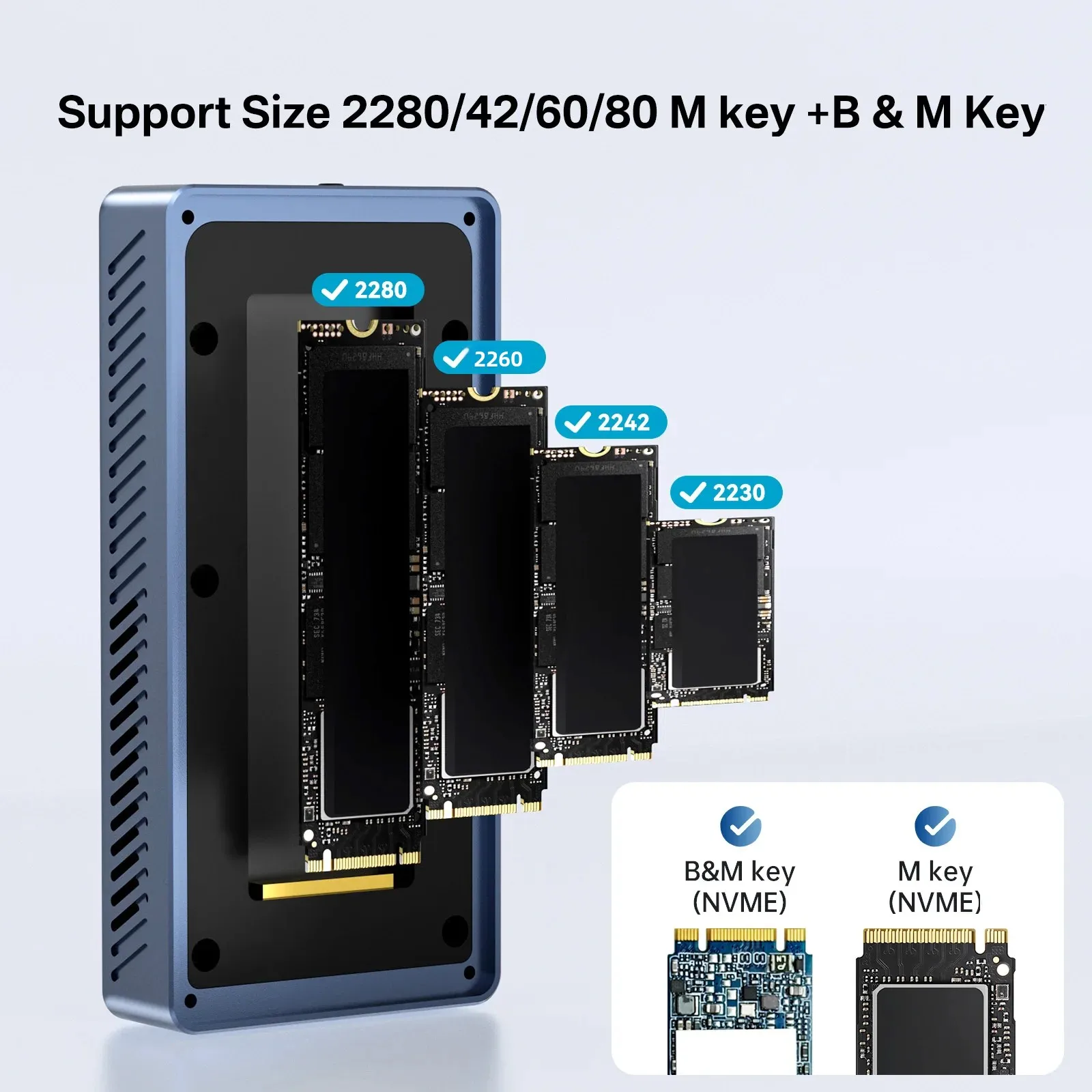 ACASIS 40Gbps SSD 外付けケース 冷却ファン内蔵 Acasis 40Gbps M.2 NVMe SSD Enclosure with Cooling Fan