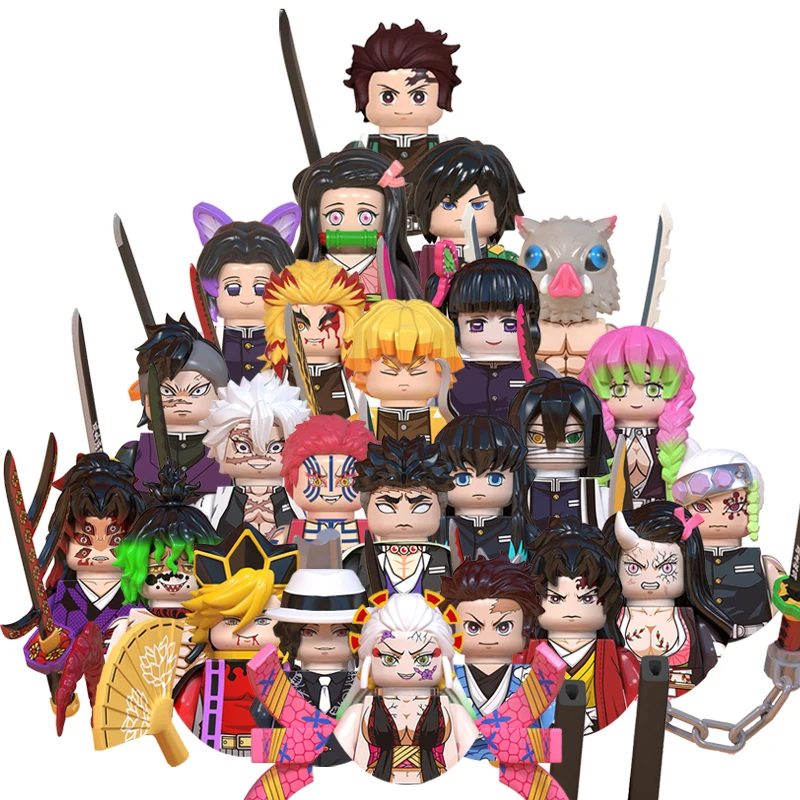 MOC creativo Anime demonio dibujos animados ladrillos muñecas modelo Compatible Mini rompecabezas montar acción Slayers figuras Juguetes de bloques de construcción