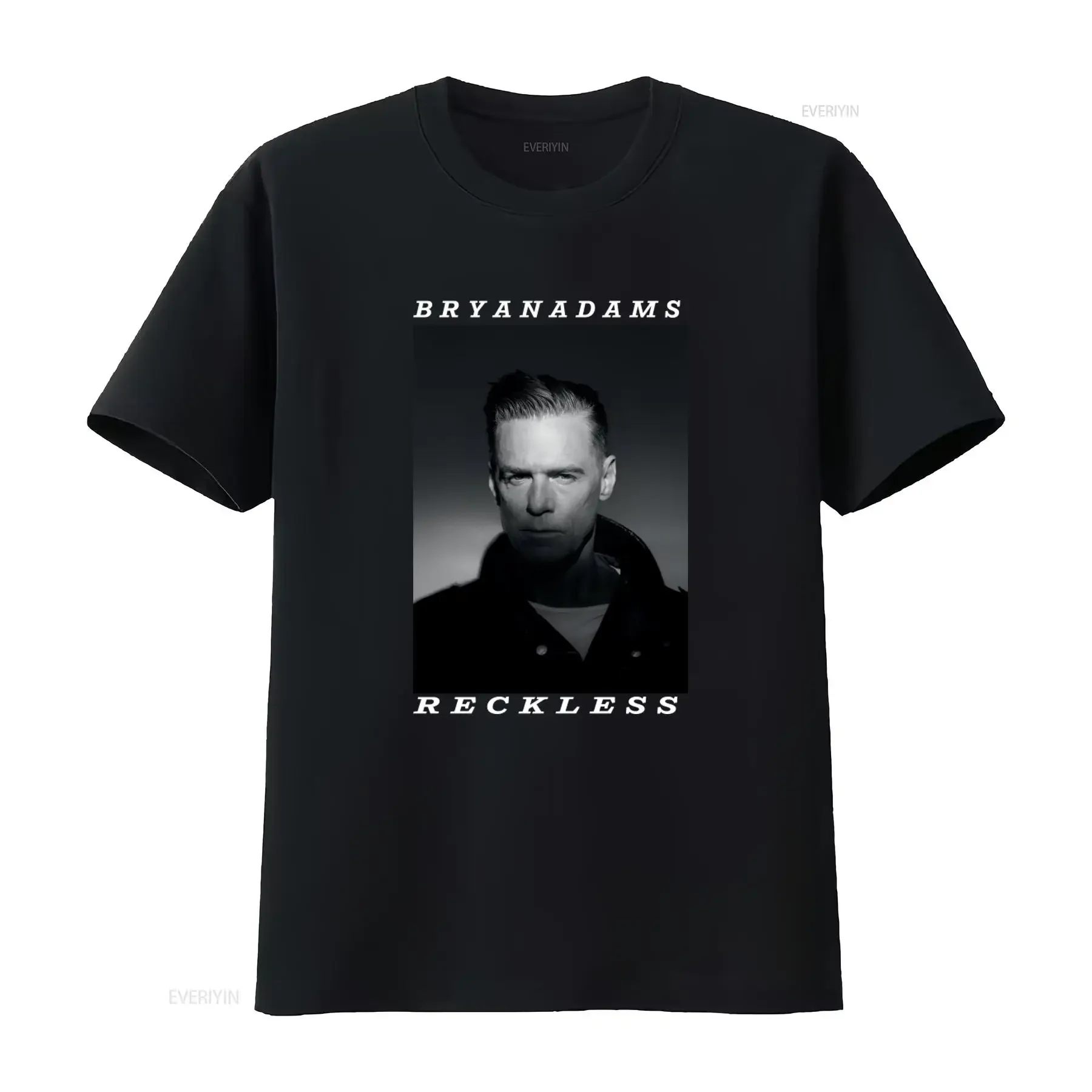 BRYAN ADAMS RECKLESS Grey T Shirt for Men XX Large vintage Washed streetwear Stylish Comfortable homme Slightly