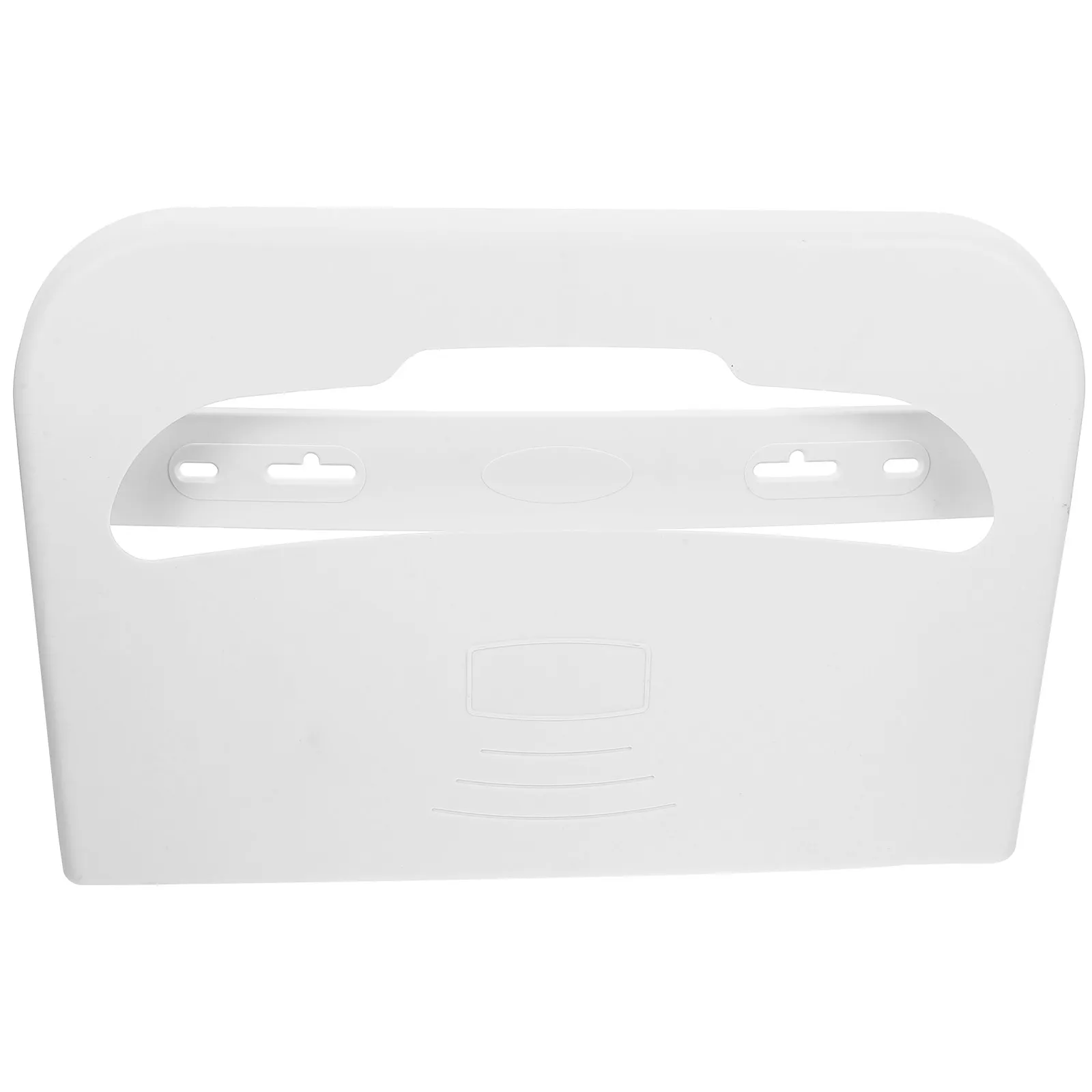 Wall Mount Toilet Seat Cover Dispenser Plastic Bathroom Supply Rack for Disposable Seat Covers Large Capacity Easy Assembly
