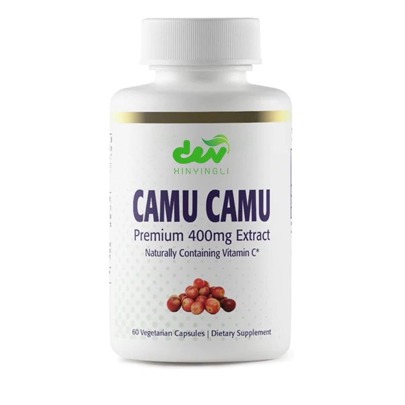 Camu Camu Orgánico Natural C, sin gluten, sin OGM, vegetariano, 400mg, 60 cápsulas