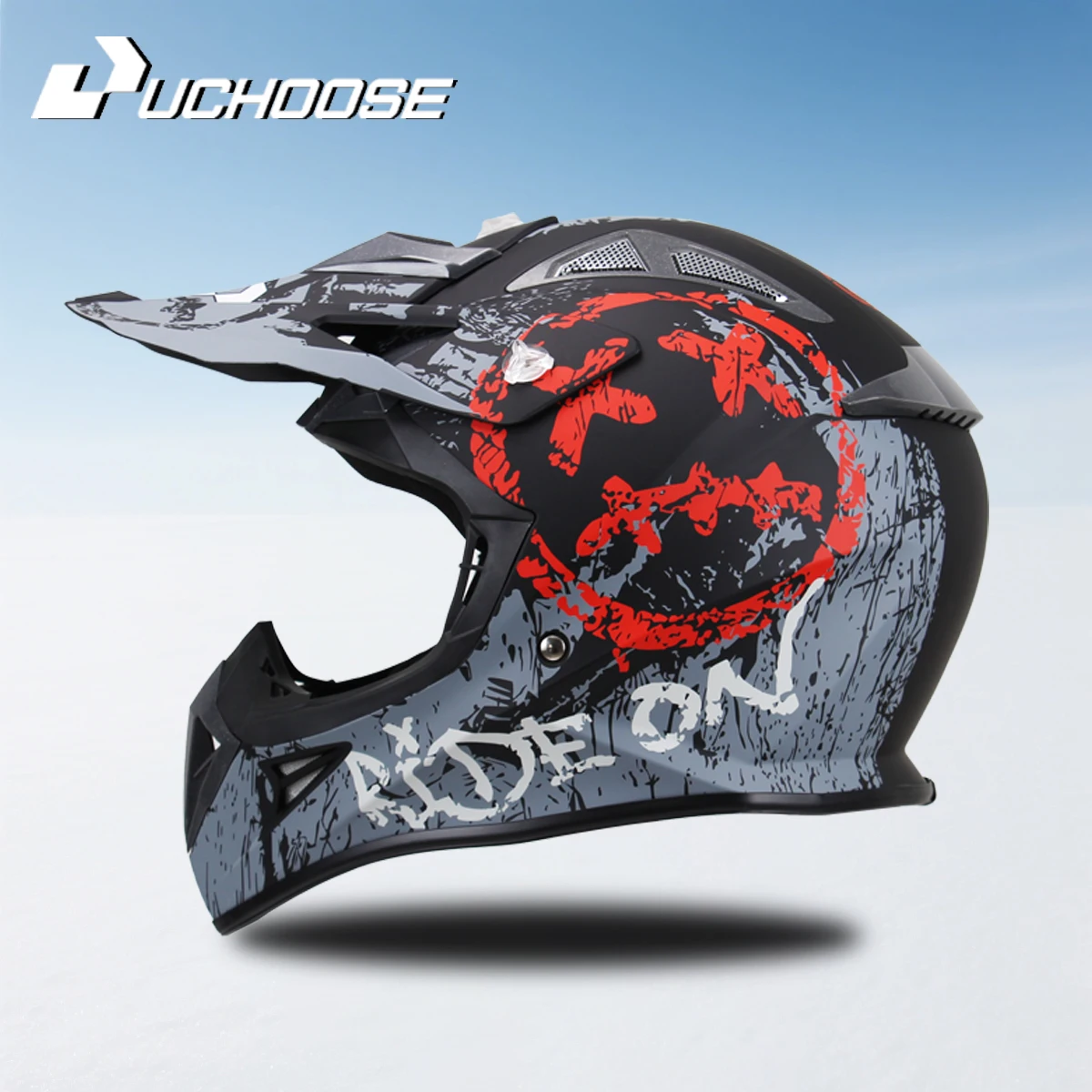 Uchoose High Quality Motorcycle Off Road Racing Helmet ATV Forest DH Mountain Bike Full Helmet DOT Approved
