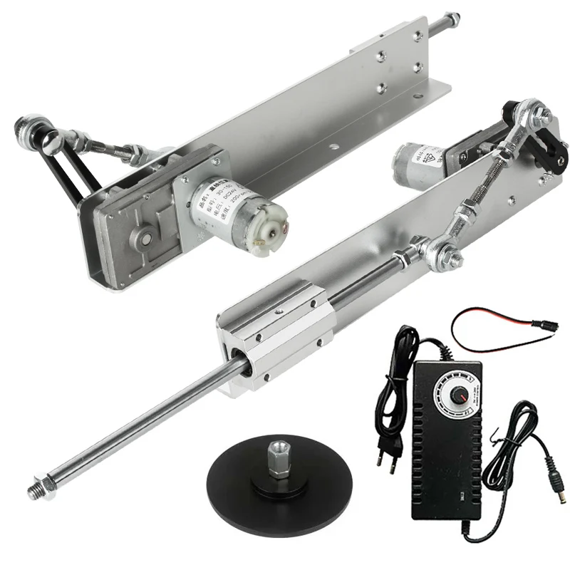 DC 12V/24V Reciprocating Cycle Linear Actuator with Suction Cup 2-15cm Stroke Telescopic Motor Speed Control for Automation