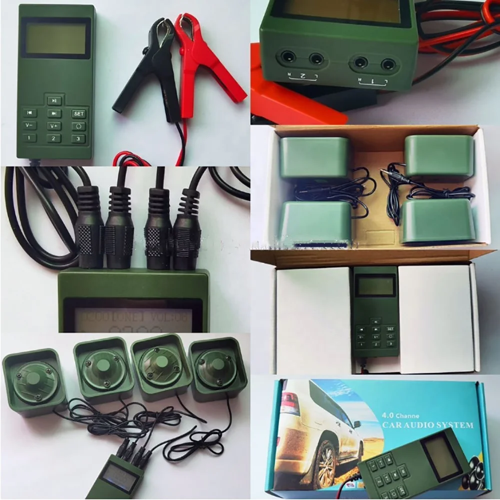New Electronic Plastic Wild Bird Hunting Decoy Quail Sounds Mp3 Player Bird Callers with 4*50watt Bird Sounds Speakers