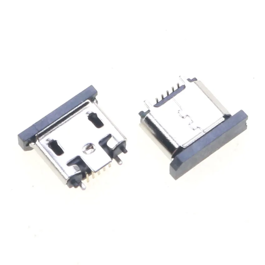 Cltgxdd 10-50 stücke Micro-USB-Buchse 5-polige 5p-Buchse 180-Grad-Vertikal-Patch-SMT-Ladeanschluss mit Staubs chutz – Detail 2