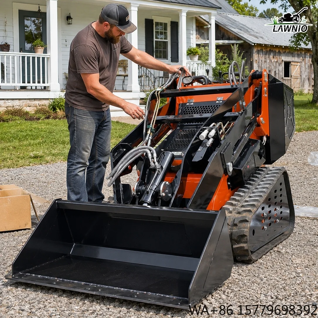 Popular Model Skid Steer Loader  Optional Euro V/EPA Engine Strong Lifting Capacity for Small Job Sites Mini Loader