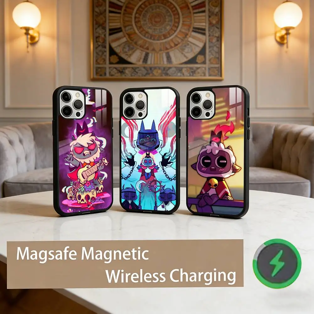 

C-Cult Of The Lamb Game Phone Case For iPhone17,16,15,14,13,12,11 Plus,Pro Max Magnetic For Magsafe Wireless Charging