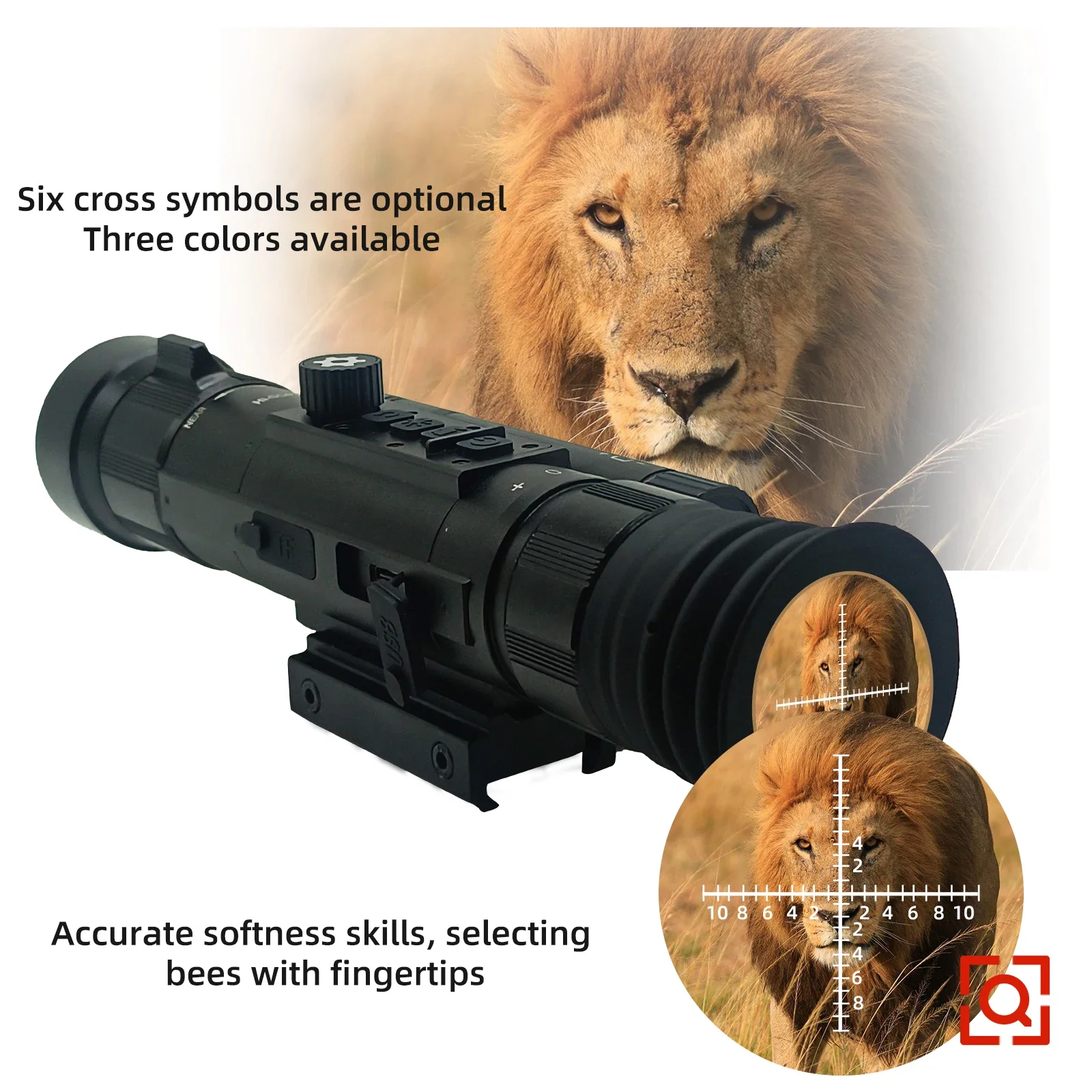 HD Digital Night Vision Sight Hunting Camera Takes Photos and Videos IP66 Waterproof Night Vision Goggles for Hunting