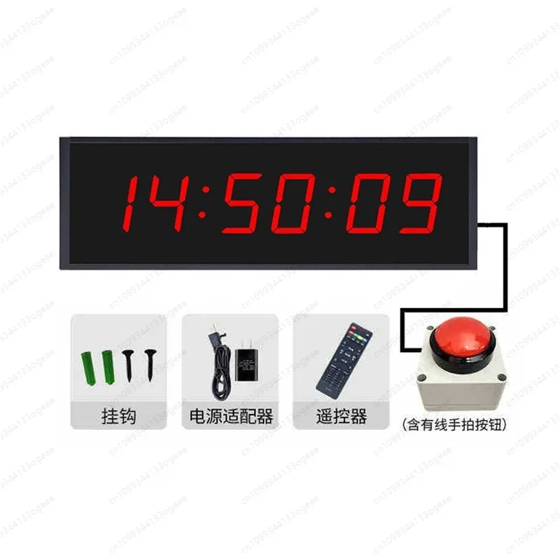 

One-Hand Operation Slap Timer, Portable LED Stopwatch for Race Start/Finish Line, Climbing Basketball Training, with Loud Buzzer