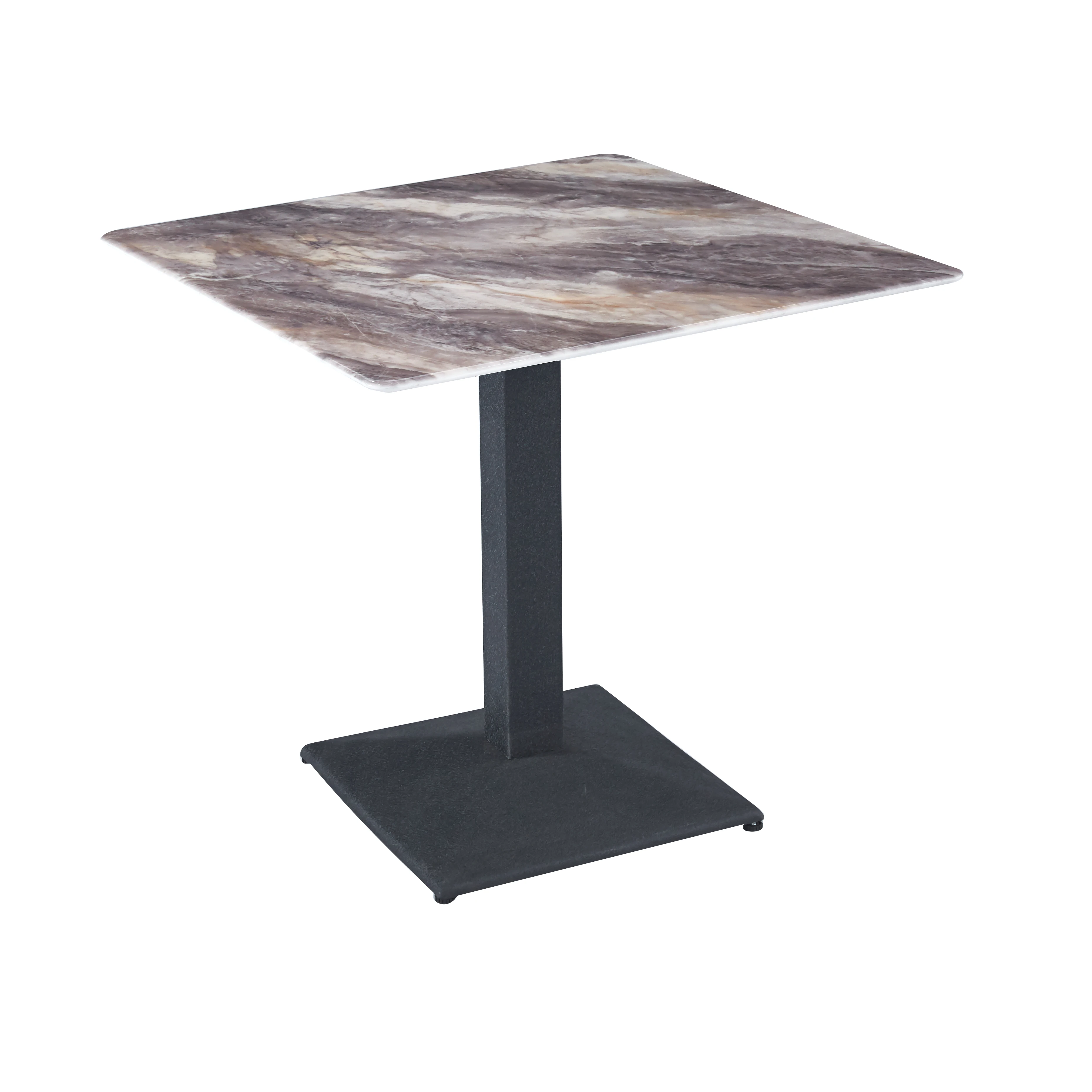 *Minimalist Stainless Steel Modern Rectangle Home Home Furniture Dining Table Dining Room Marble