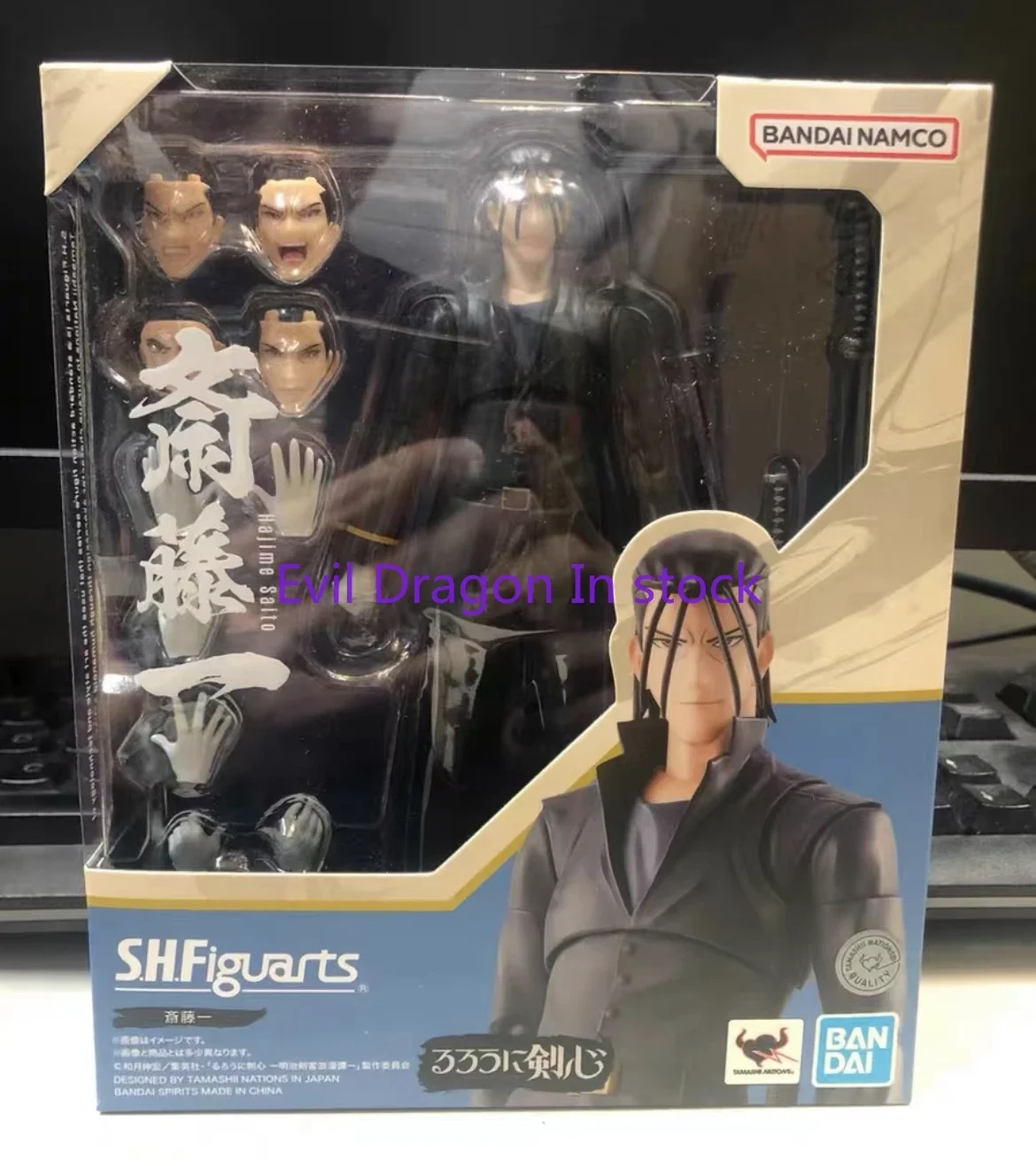 

100% оригинальные фигурки Bandai Shf Sh Figuarts Hajime Saito, аниме-модель, игрушки, коллекция фигурок на складе
