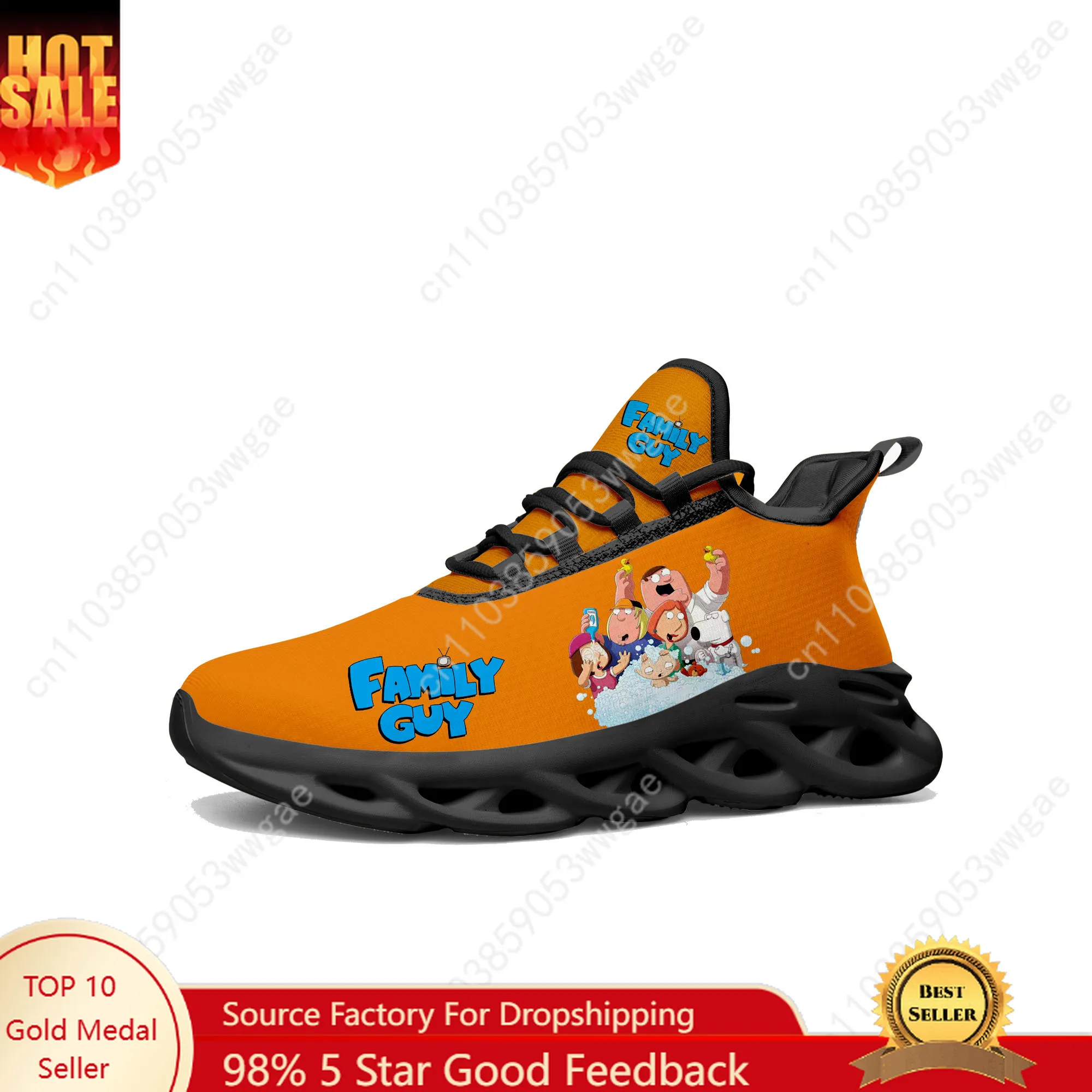 

Family Guy Lace Mesh Shoes Flat Sneaker Mens Womens Sport Running Shoe Sport Sneakers Comfortable Cartoon Customized Footwears