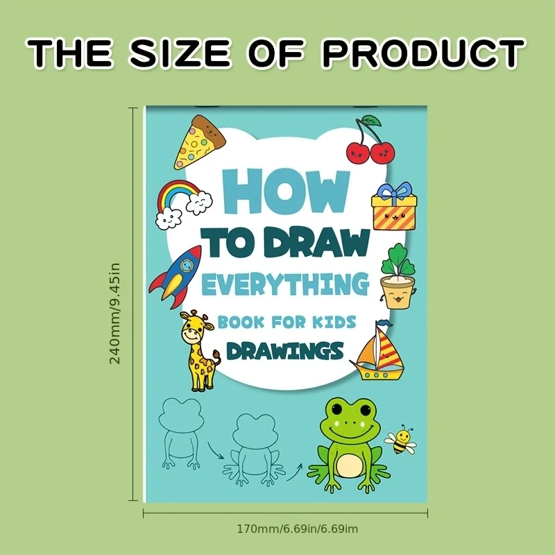 그림 그리기 재미있는 활동을 완성하는 4단계 동물 음식 일상 생활 테마 그림 그리는 법 배우기 책 96가지 귀여운 패턴