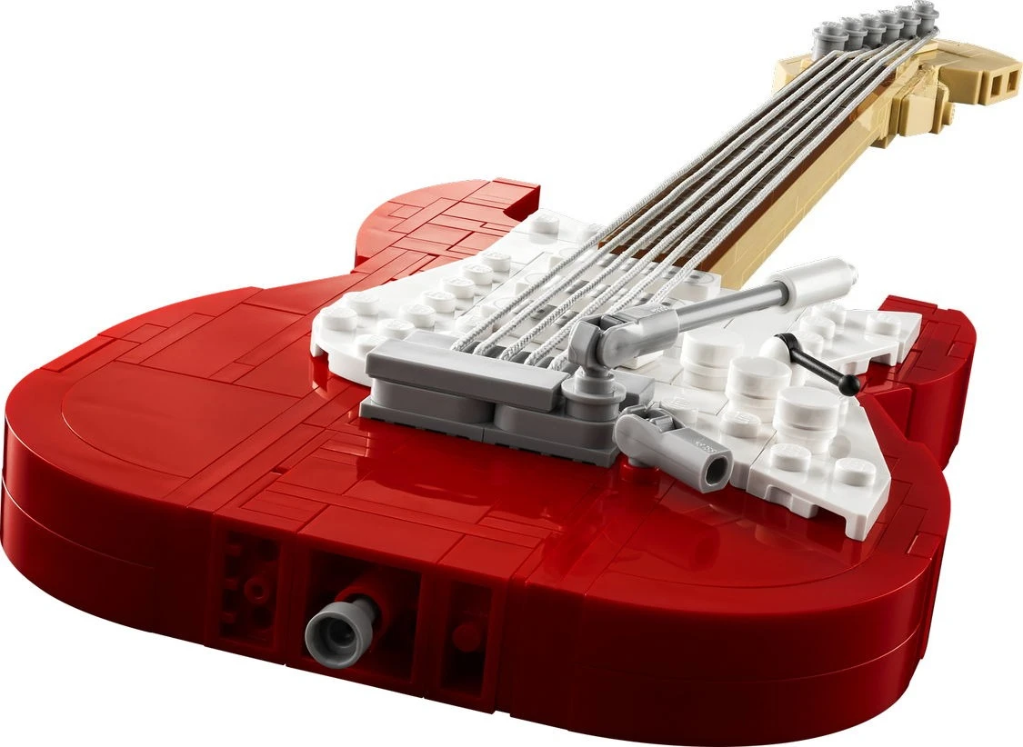 Ensembles de blocs de construction de guitare, instruments de musique éducatifs, compatibles avec les particules Legoed, adaptés aux cadeaux de noël 21329