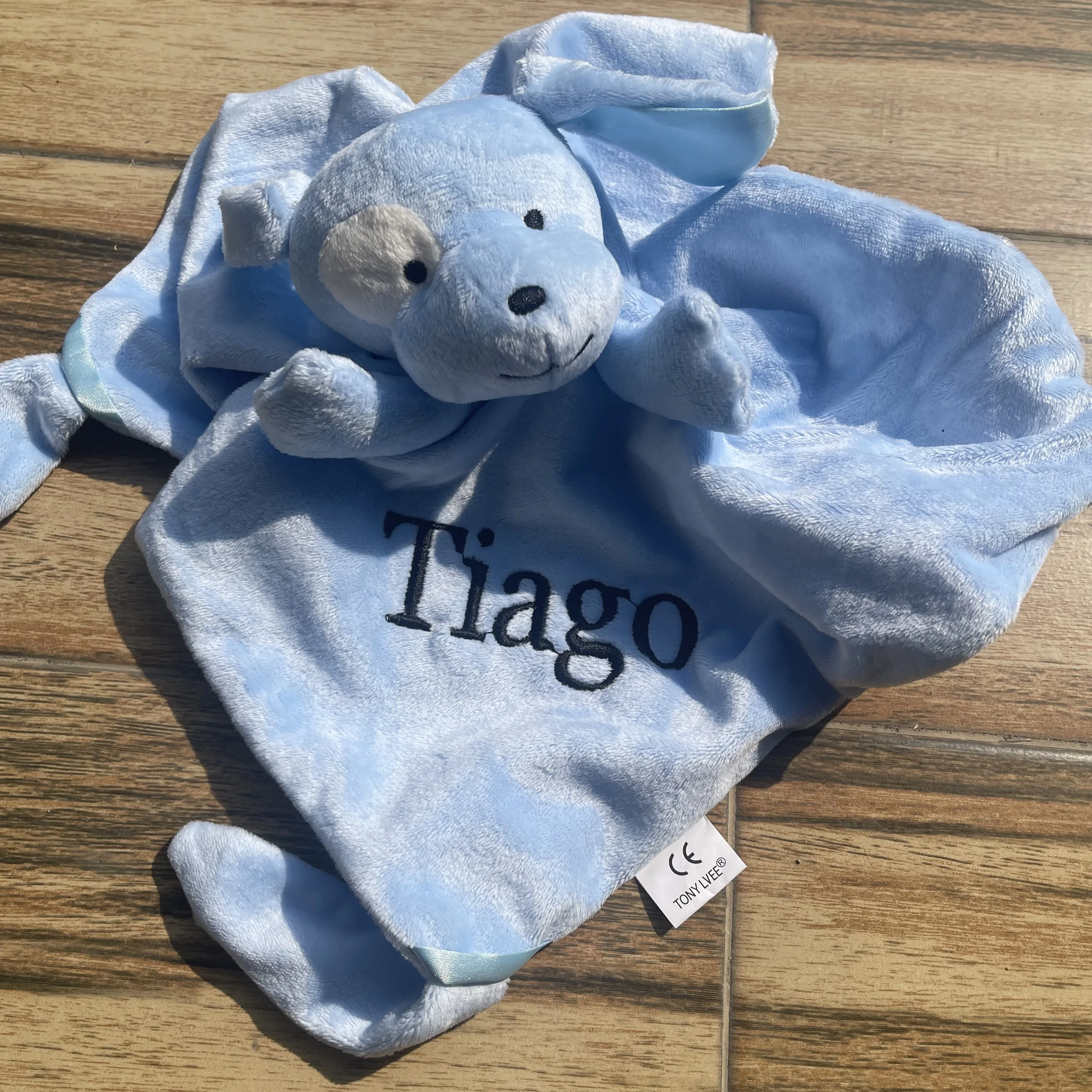 Customized Baby Comfort Plush Dolls Personalized Name Baby Shower Party Gifts Comfort Towel Soft Sleeping Toys with Names