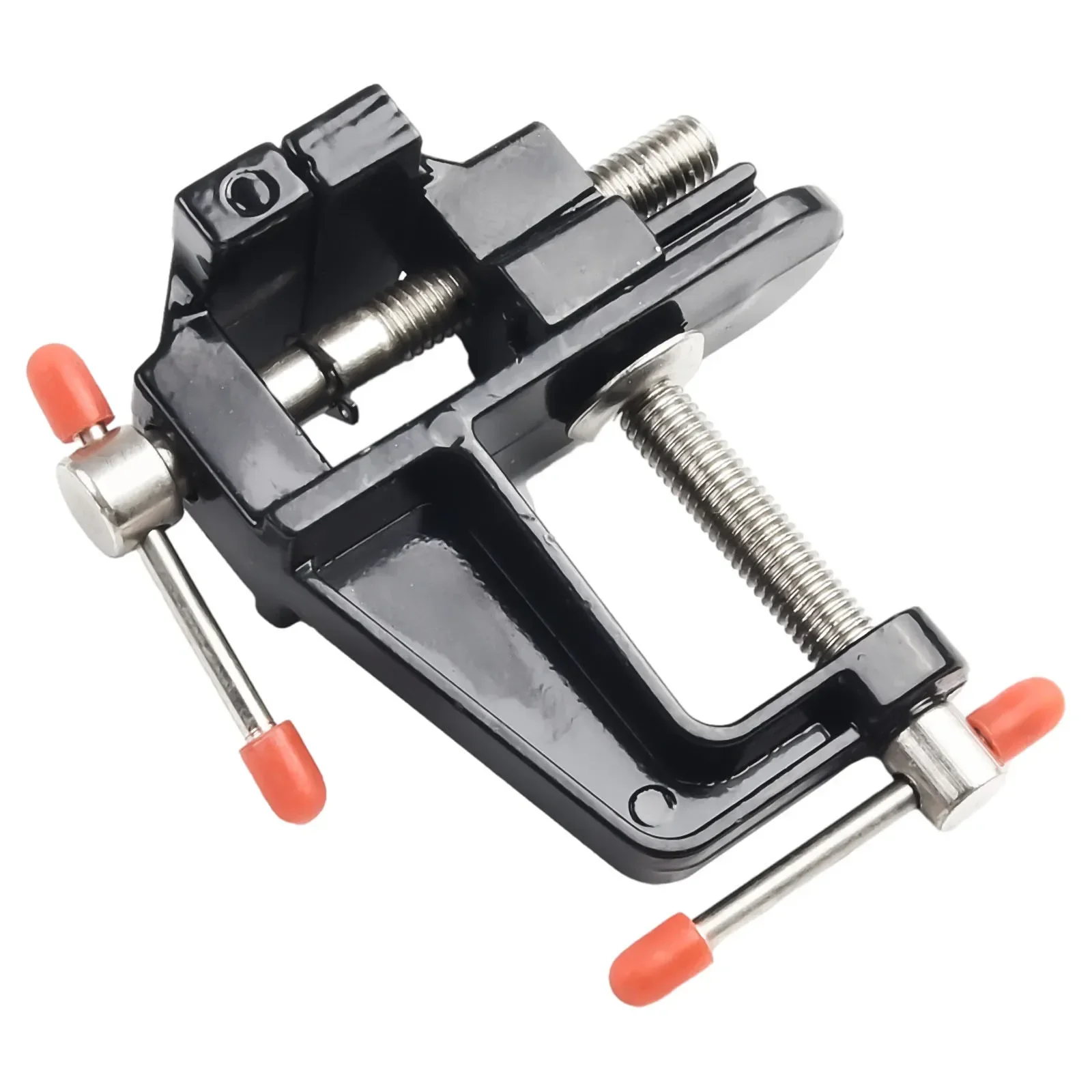 Portable Mini Bench Vise Suitable for Woodworking Crafts and Electronics Strong Aluminum Body with Steel Screw