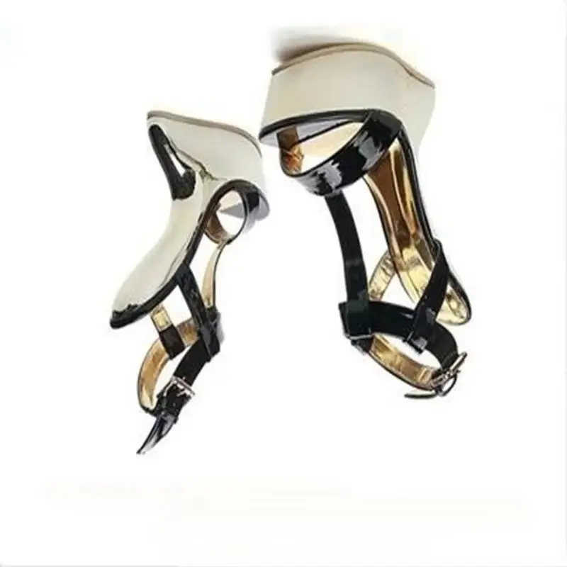 

Босоножки на платформе в странном стиле, женские летние сандалии с пряжкой на щиколотке, пикантные туфли с открытым носком и ремешком на каблуке-копыте, сандалии высокого качества 2025