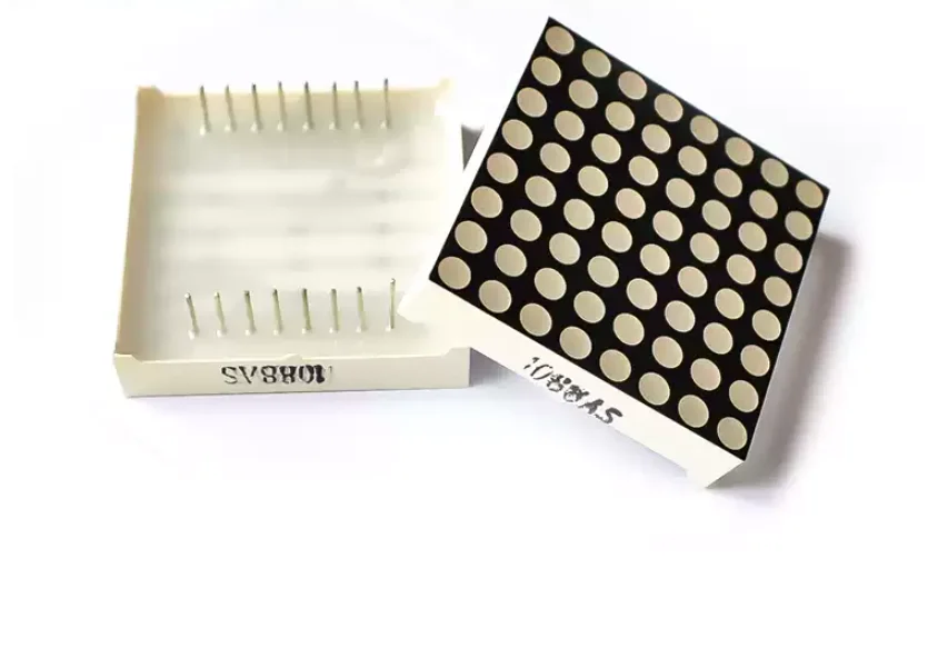 2PCS Common Anode / Cathode Red Highlight LCD Digital Display Tube AS/BS Digital Tube 8*8 LED Dot Matrix 1.9/3.0/3.75/5.0mm