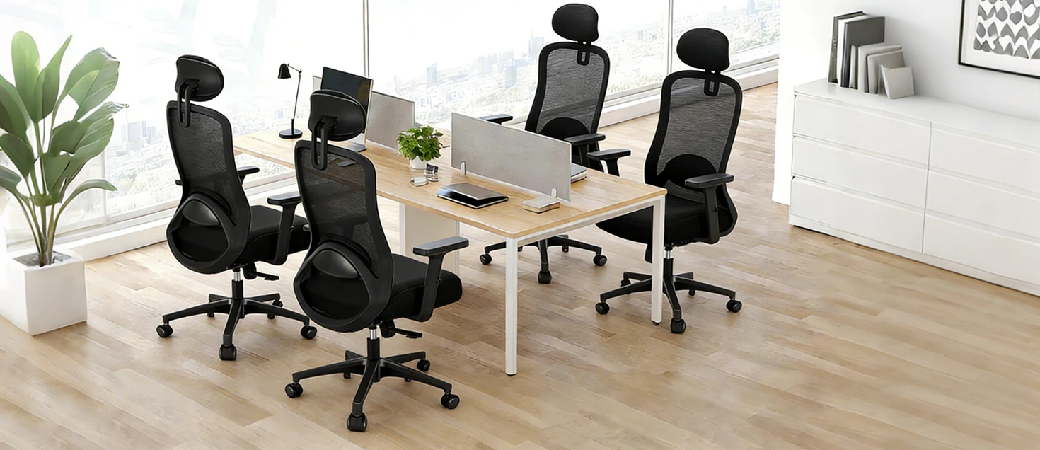 Milacyee Ergonomischer Computer-Schreibtischstuhl, Hochlehner-Bürostuhl für Zuhause mit verstellbarer Kopfstütze und Lendenwirbelstütze hat 90 ° -130 ° Reklamierung – Detail 6