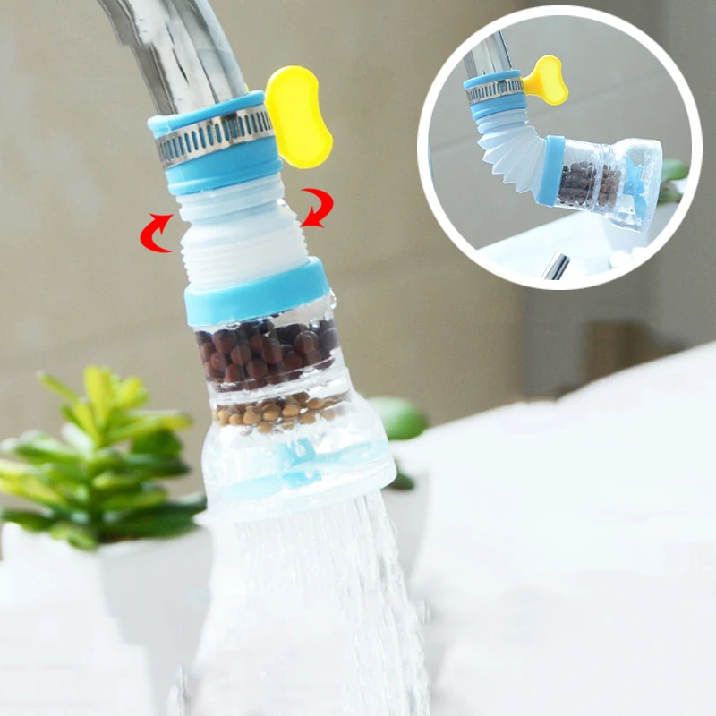 

Bubbler 360 Degree Rotation Adjustment Faucet Filter Kitchen Shower Tap Water Filter Purofier Nozzle Home Water Saver Aerator