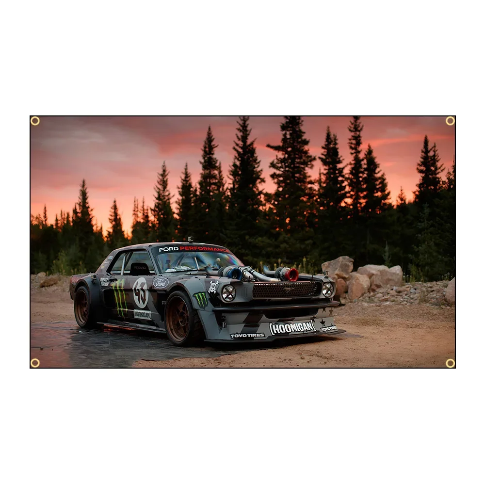 90x150cm 3X5FT H-hoonigans bandera de coche de carreras cartel impreso de poliéster para decoración