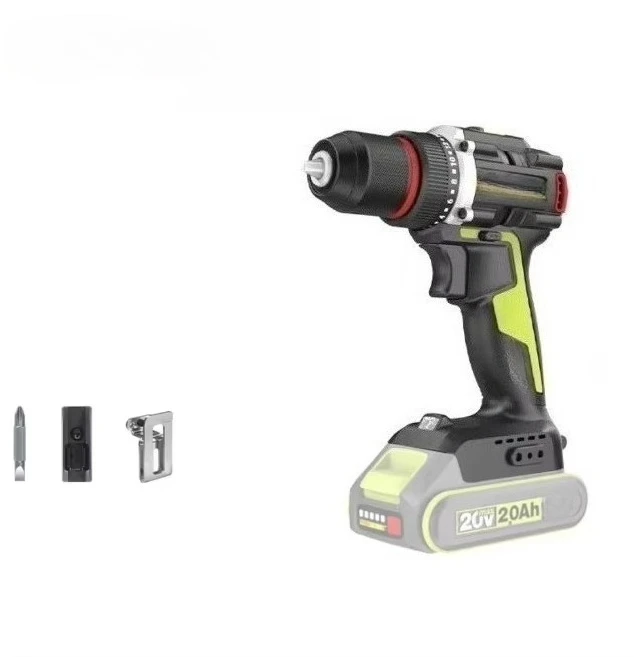 

20V Cordless Brushless Impact Drill with Lithium Battery Power Electric Screwdriver Multifunctional for Drilling