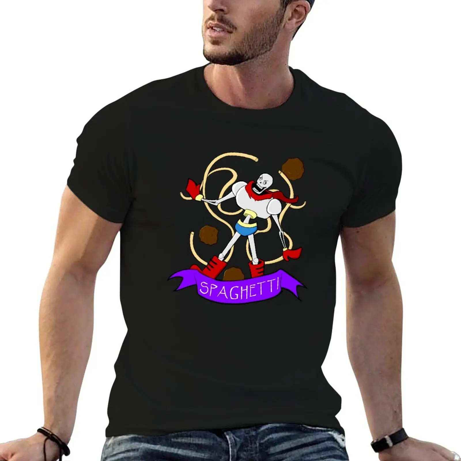SPAGHETTI T-Shirt quick-drying anime stuff mens graphic t-shirts