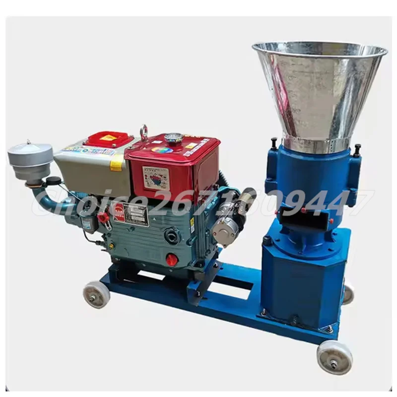 Animal Farming Feed Machine Multi-function Diesel Engine Wet and Dry Feed Food Pellet Making Machine Pellet Mill