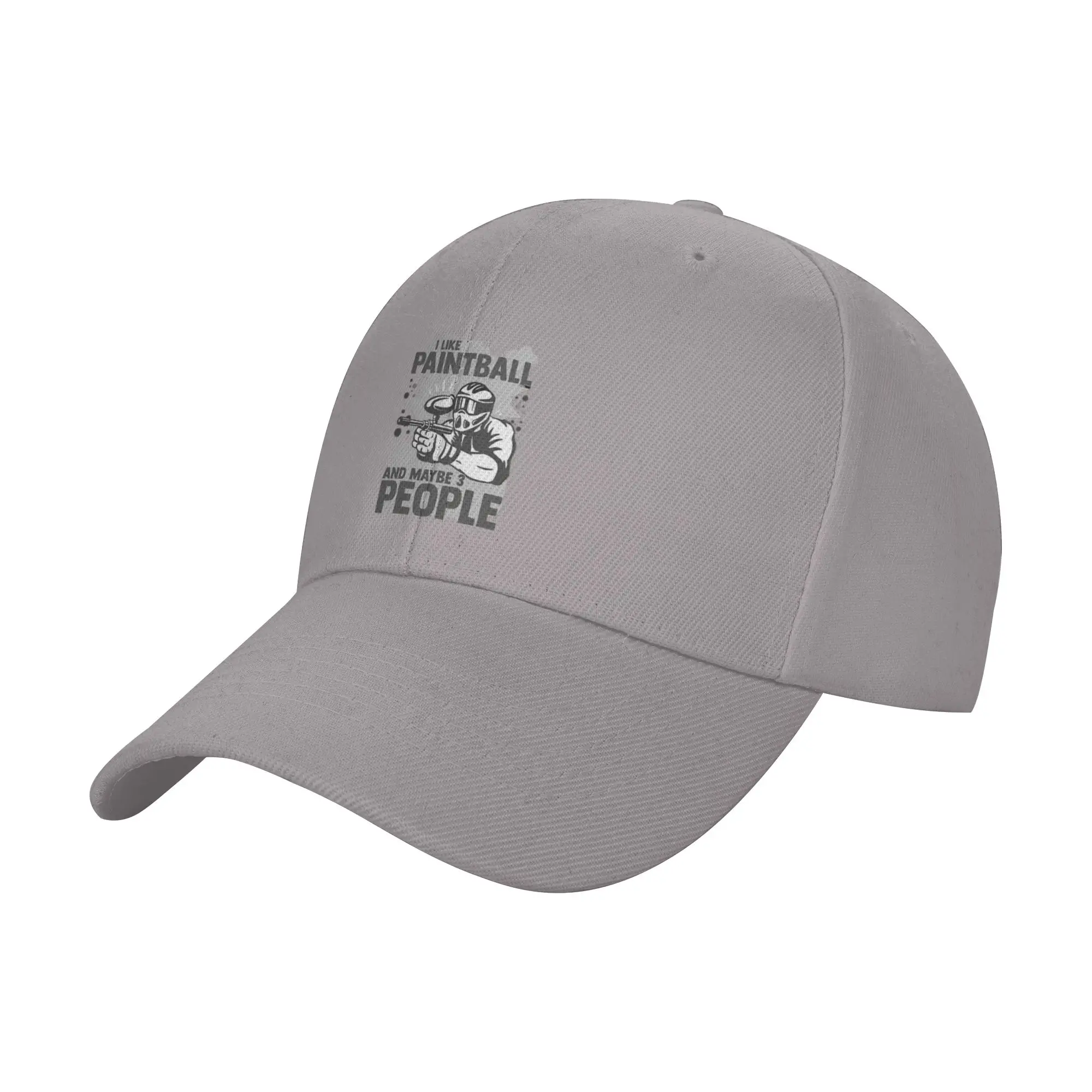 I Like Paintball And Maybe 3 People Funny Paintball Player Trendy Baseball Cap Service Staff Comfortable Fit Casual Hat