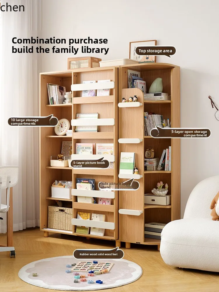 Home Furnishing Log Wind Painting Stand Integrated Locker Storage Locker