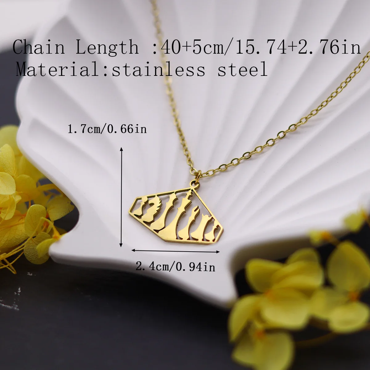 Kinitial Chess Pieces Necklace Knight Bishop Pawn King Queen Rook Chain Gift For Women Men Pendant Stainless Steel Trend Jewelry