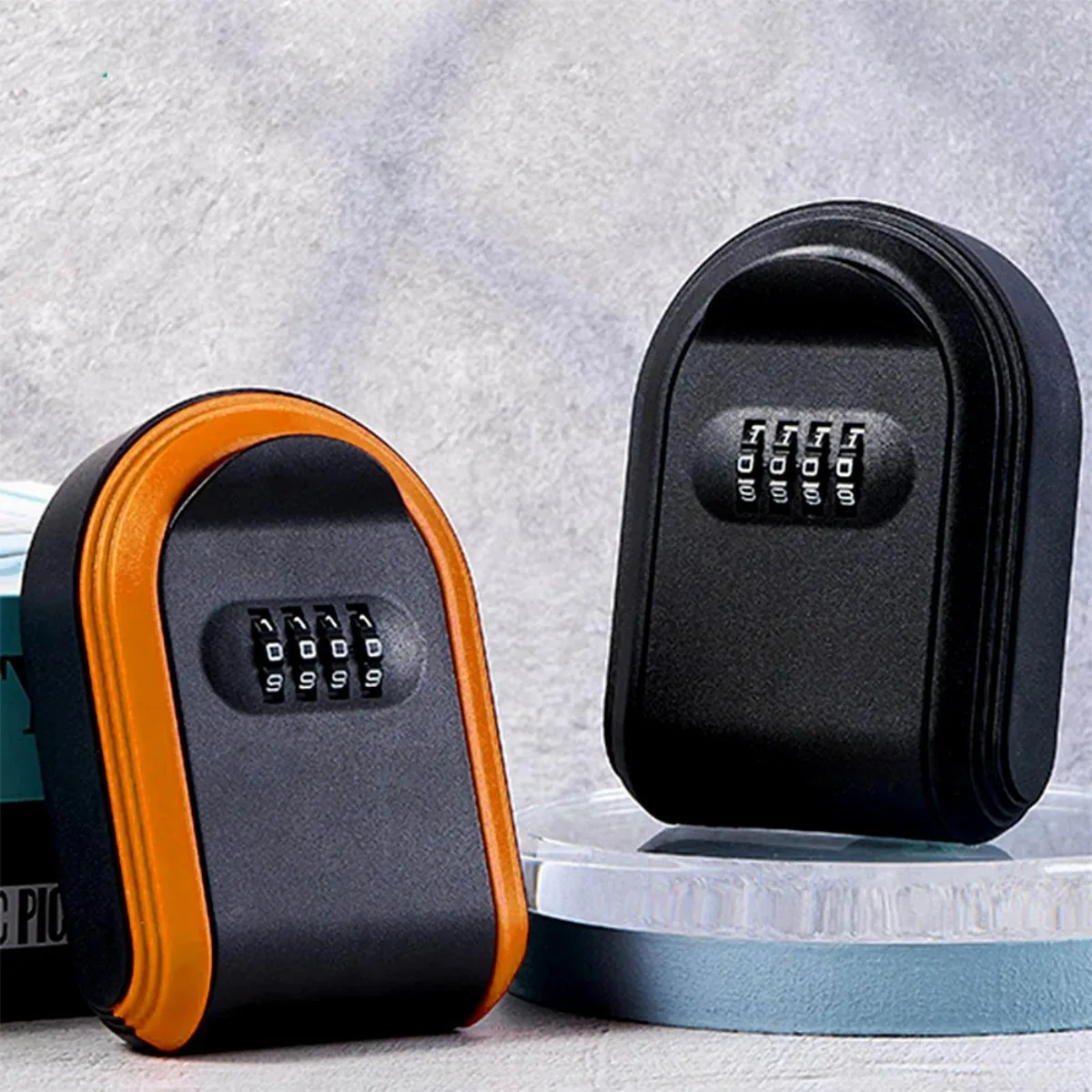 Portable Strong Magnetic Password Key Box All Plastic Password Lock Magnet Box Outdoor Home Security Storage Password Box