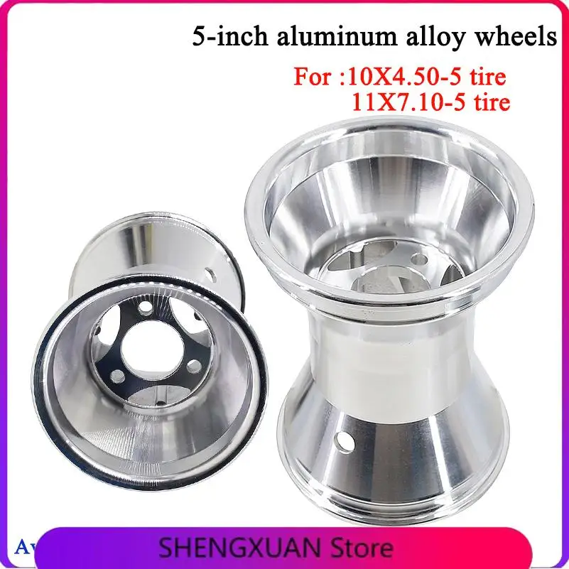 GO KART Wheel Front 10X4.50-5 Rear 11X7.10-5 Inch Aluminum Alloy Rim Hub KARTING ATV UTV Buggy Good Quality