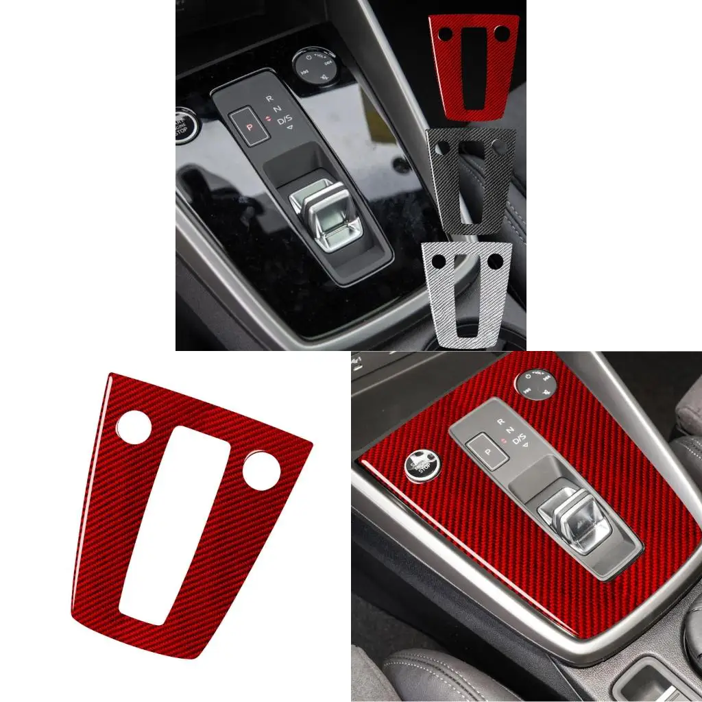 

Lightweight Gear Lever Surround Wrap Carbon Fiber Automatic Gear Console Decoration Dashboard Sticker For Car Interior