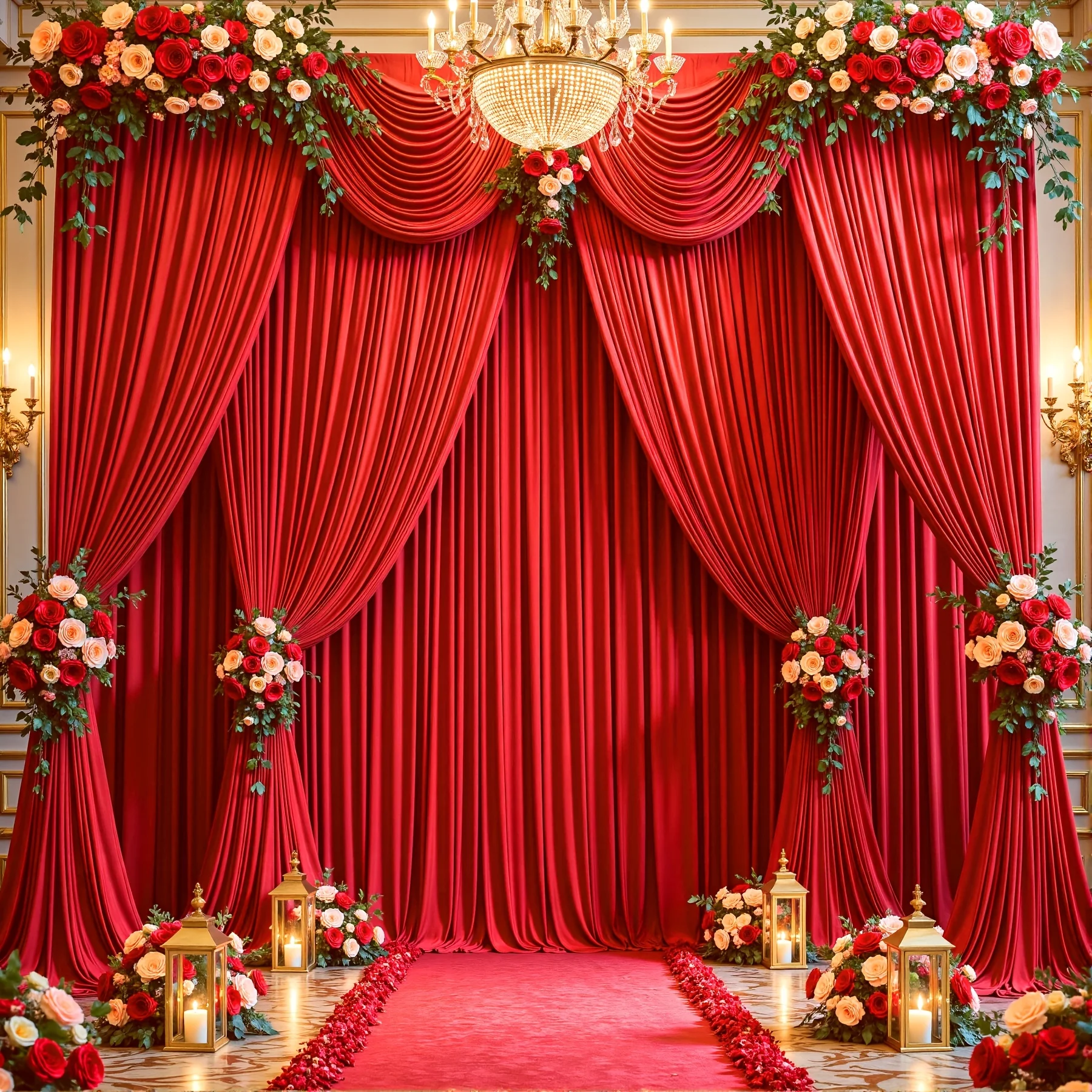 4pcs 5ftx10ft Elegant Polyester Blackout Curtains With Pole Pockets For Living Room Bedroom