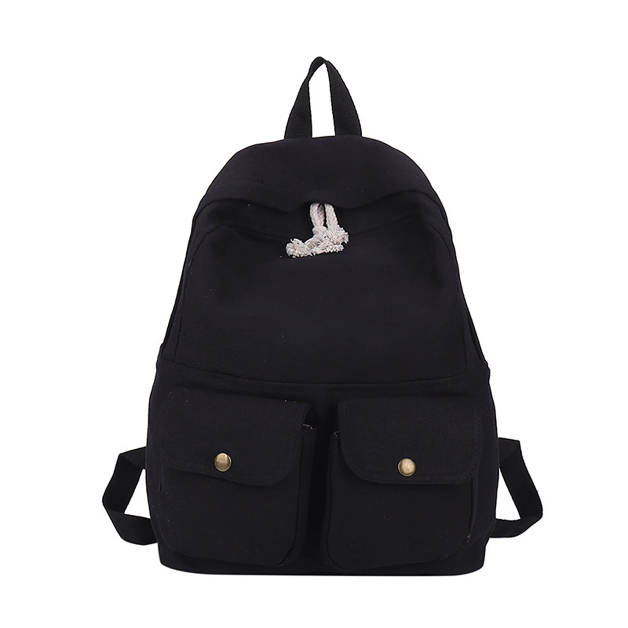 Personalized Canvas Korean Style Schoolbag Customized Embroidered Name Backpack Training Anti-theft Shoulder Bag For Teenager