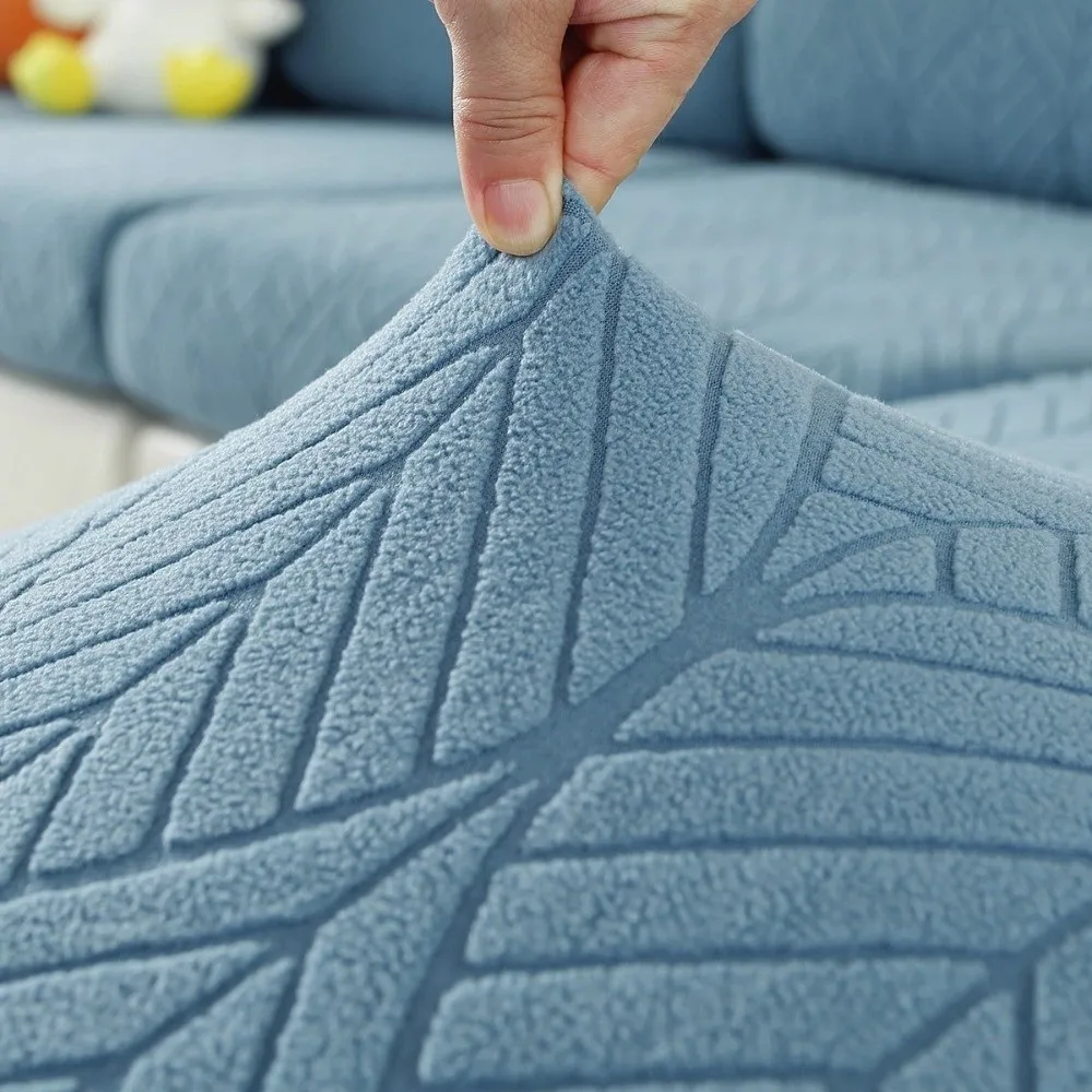 Stretch Jacquard Fabric Office Chair Seat Cover Non Slip Design Universal Fit 45-50cm Seat Swivel Chair Cushion Slipcover