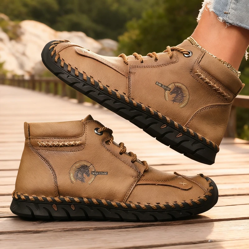 

Comfortable Women Shoes Handmade Leather Casual Men's Shoes Design Sports Shoes Breathable Leather Shoe Also Ankle Boots Outdoor