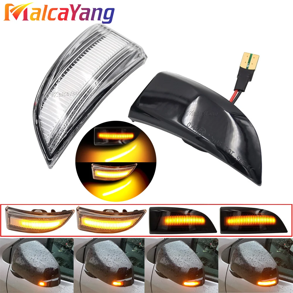 2Pcs For Renault Megane 3 MK3 III RS 2008-2016 BZ KZ DZ Dynamic Blinker Indicator Mirror Turn Signal Light