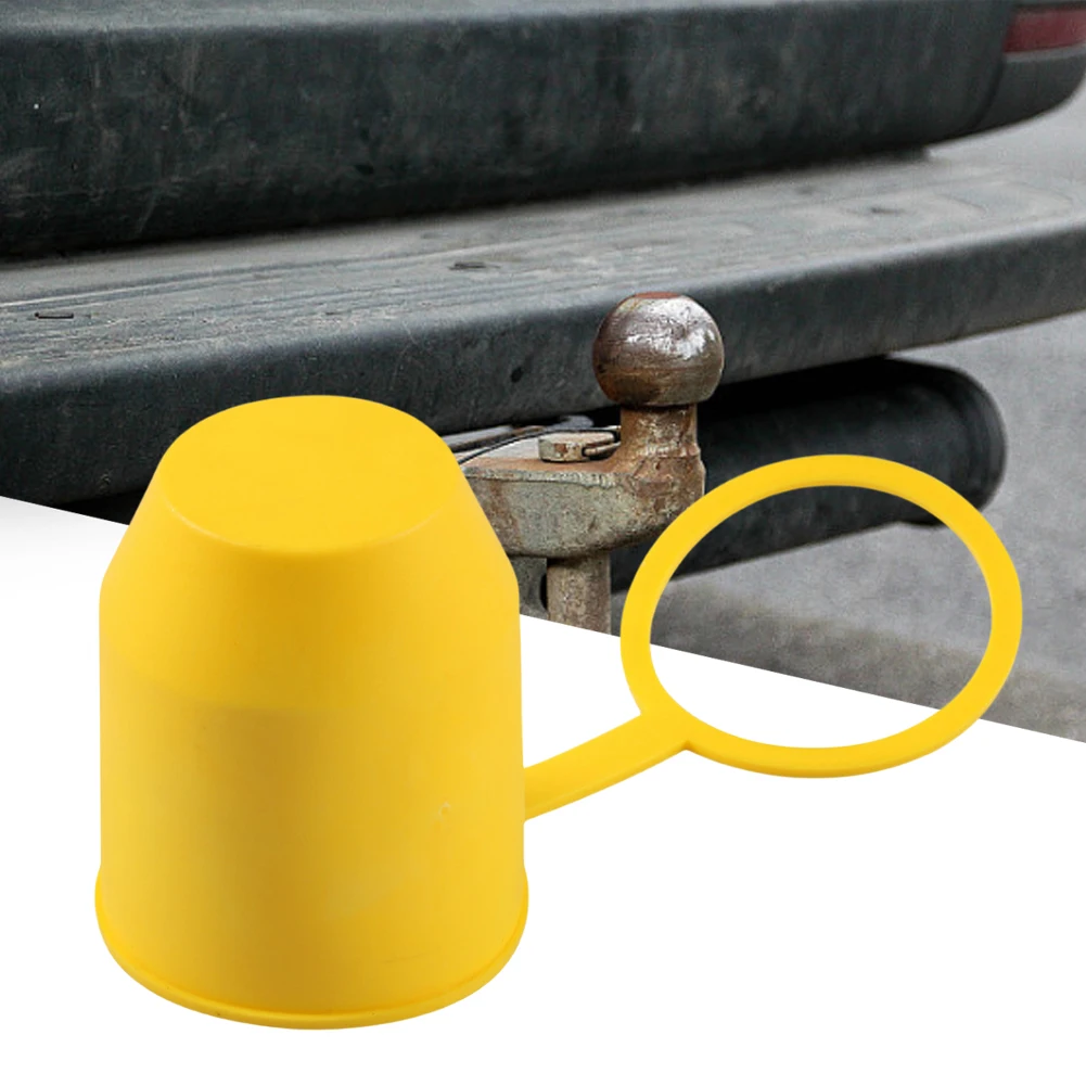 Tow Bar Cap with Locking Ring Caravan Trailer Protection PVC Towing Hitch Tow Ball Cover Dustproof Waterproof for Car Ball Head