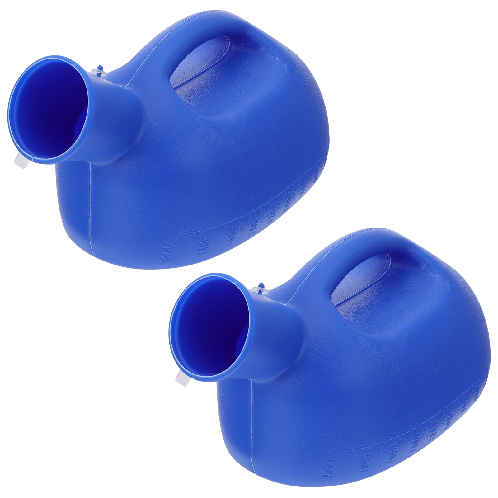 

2 Pcs Travel Urinals for Men Potty Potties Chamber with Cover Large Capacity Spittoon Blue Plastic Women's