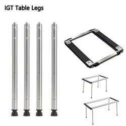 Camping IGT Table Legs Combination Picnic Table Legs Stainless Steel Three-Gear Telescopic Table Legs Outdoor igt