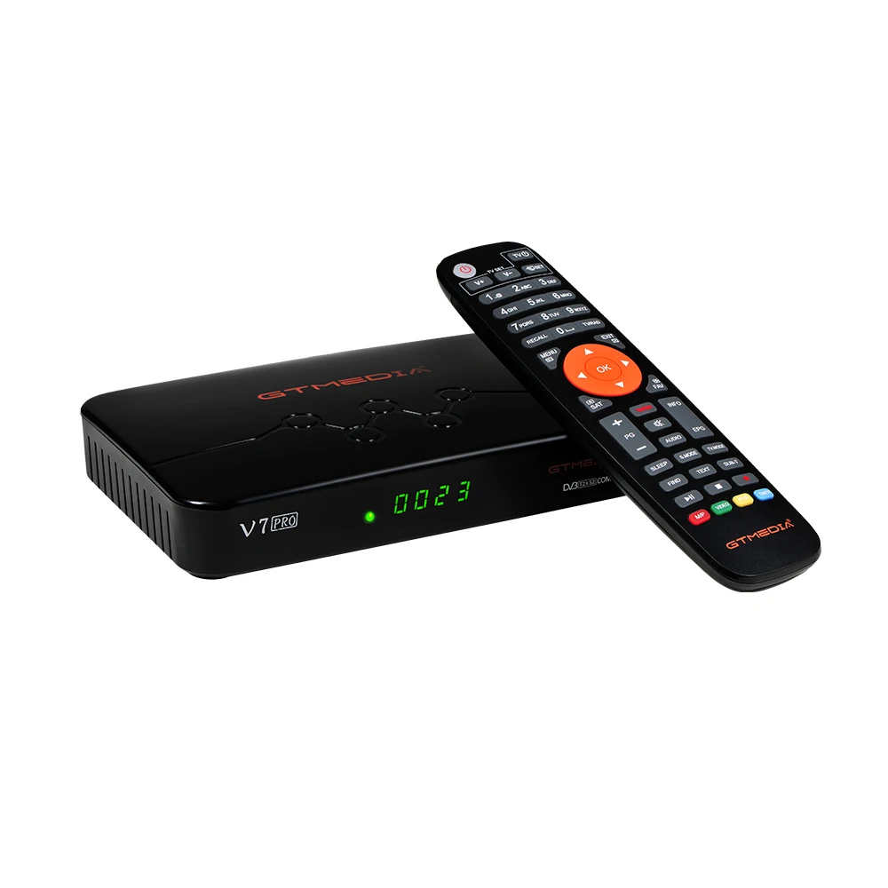 GTMedia V7 Pro Satellite Receiver DVB-S/S2/S2X+T/T2 Decoder 1080P Full HD USB WIFI Powervu Biss Key Receptor Support CA card