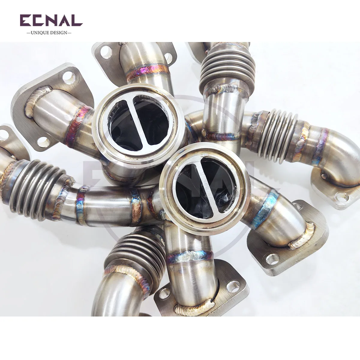 

Ecnal Exhaust Manifold Double-channel Design High Quality 304 Stainless Steel Sport Exhaust Pipe for BMW M5 F90 V8 4.4T