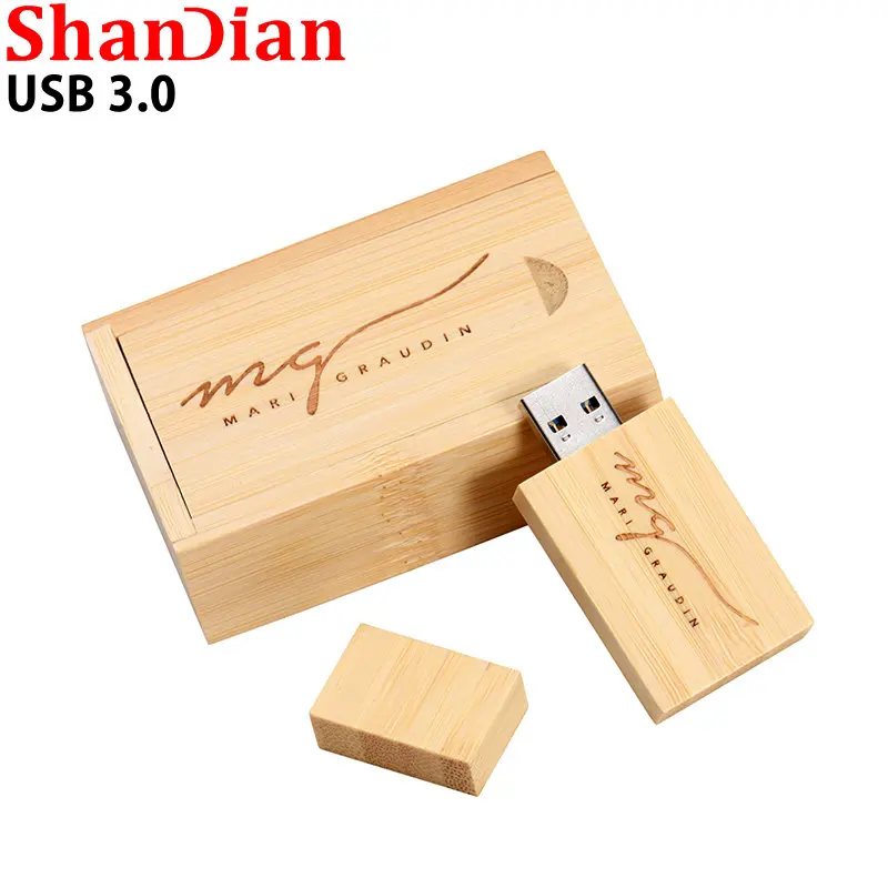 High Speed Photography USB 3.0 USB Flash Drive 128GB Free Logo Wedding Gift Pen drives 64GB Maple Memory Stick 32GB U Disk 16GB