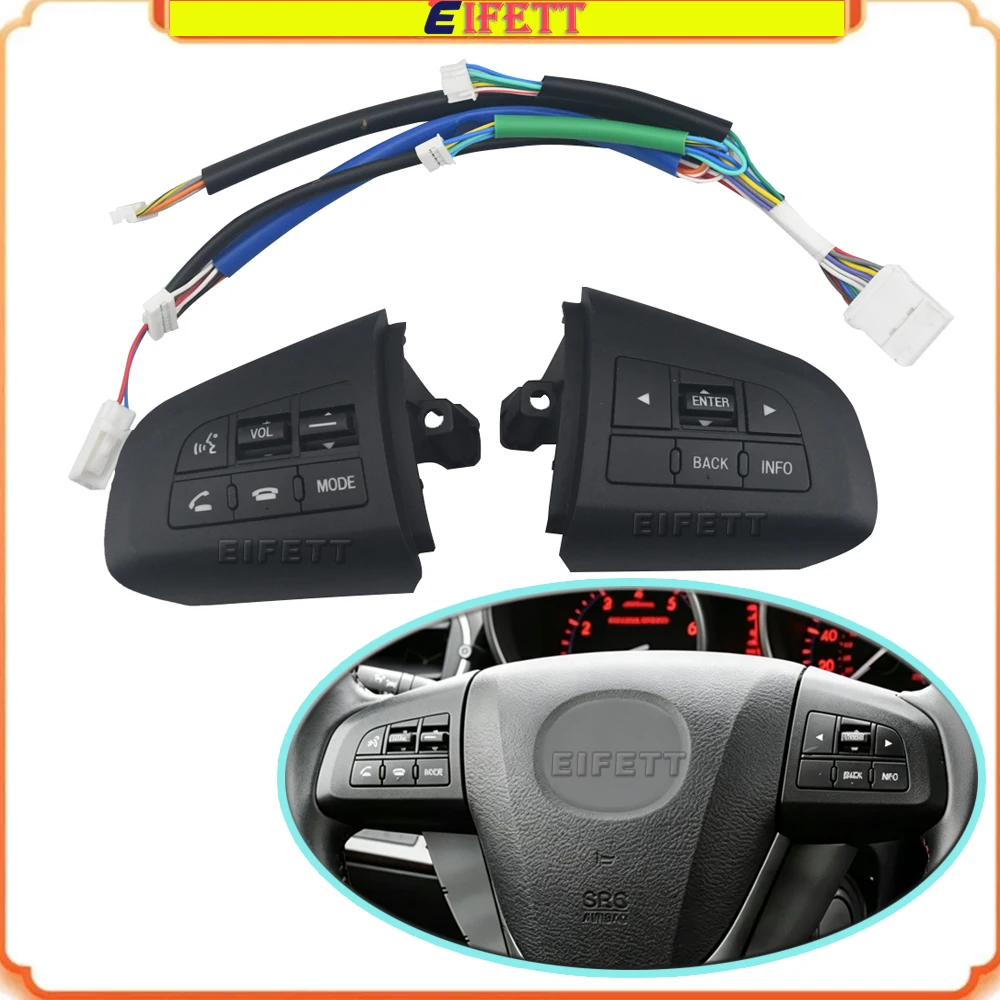 

High Quality Steering Wheel Button Audio Volume Phone Control Switch For Mazda CX7 2011 2012 2013